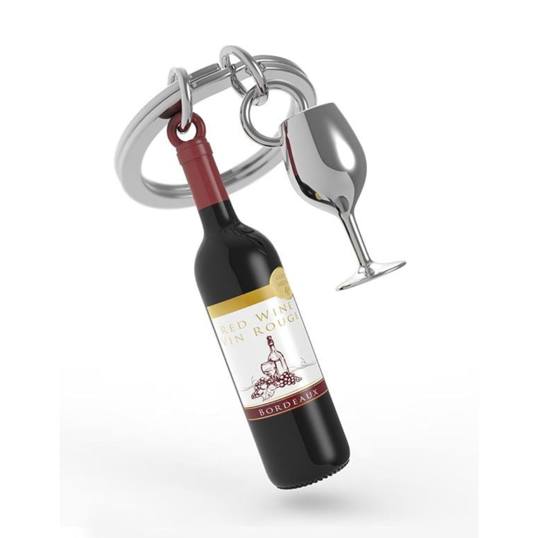 Metalmorphose Keychain - Red Wine Key Ring