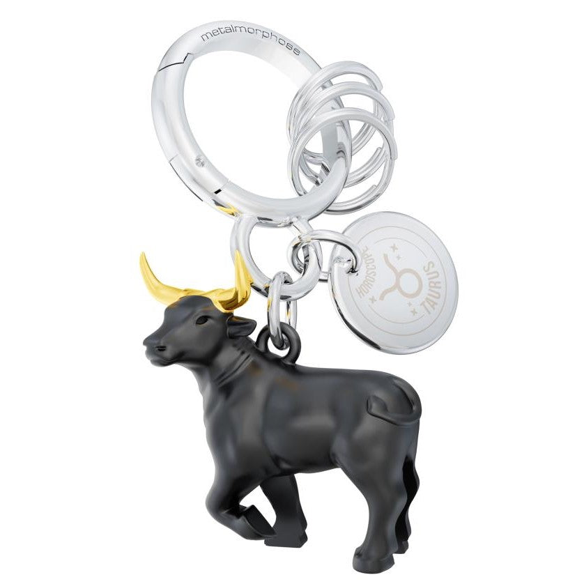 Metalmorphose Bag Charm Keyring Zodiac Taurus Apr 20 - May 20