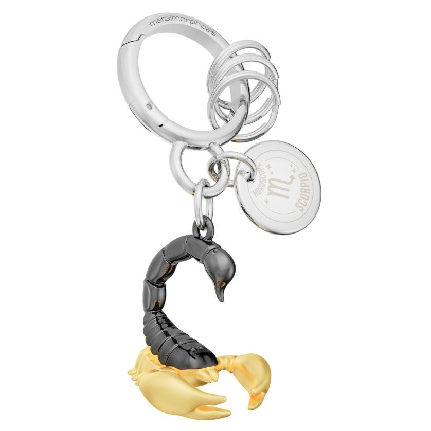 Metalmorphose Bag Charm Keyring Zodiac Scorpio Oct 23 - Nov 21