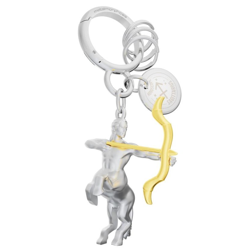 Metalmorphose Bag Charm Keyring Zodiac Sagittarius Nov 22 - Dec 21