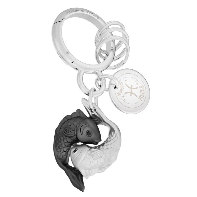 Metalmorphose Bag Charm Keyring Zodiac Pisces Feb 19 - Mar 20