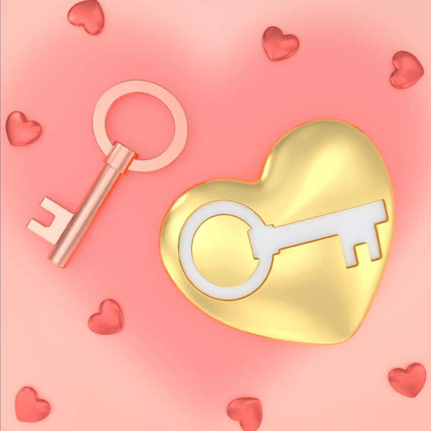 Metalmorphose Keychain - Key To My Heart Key Ring