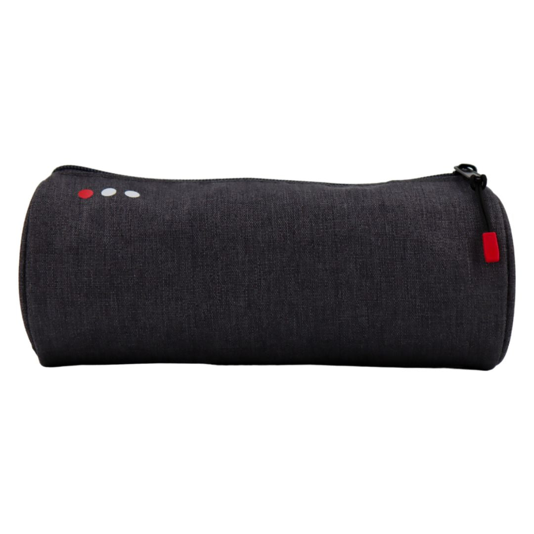 Touch Round Pencil Case 9 x 23 x 9cm - Grey