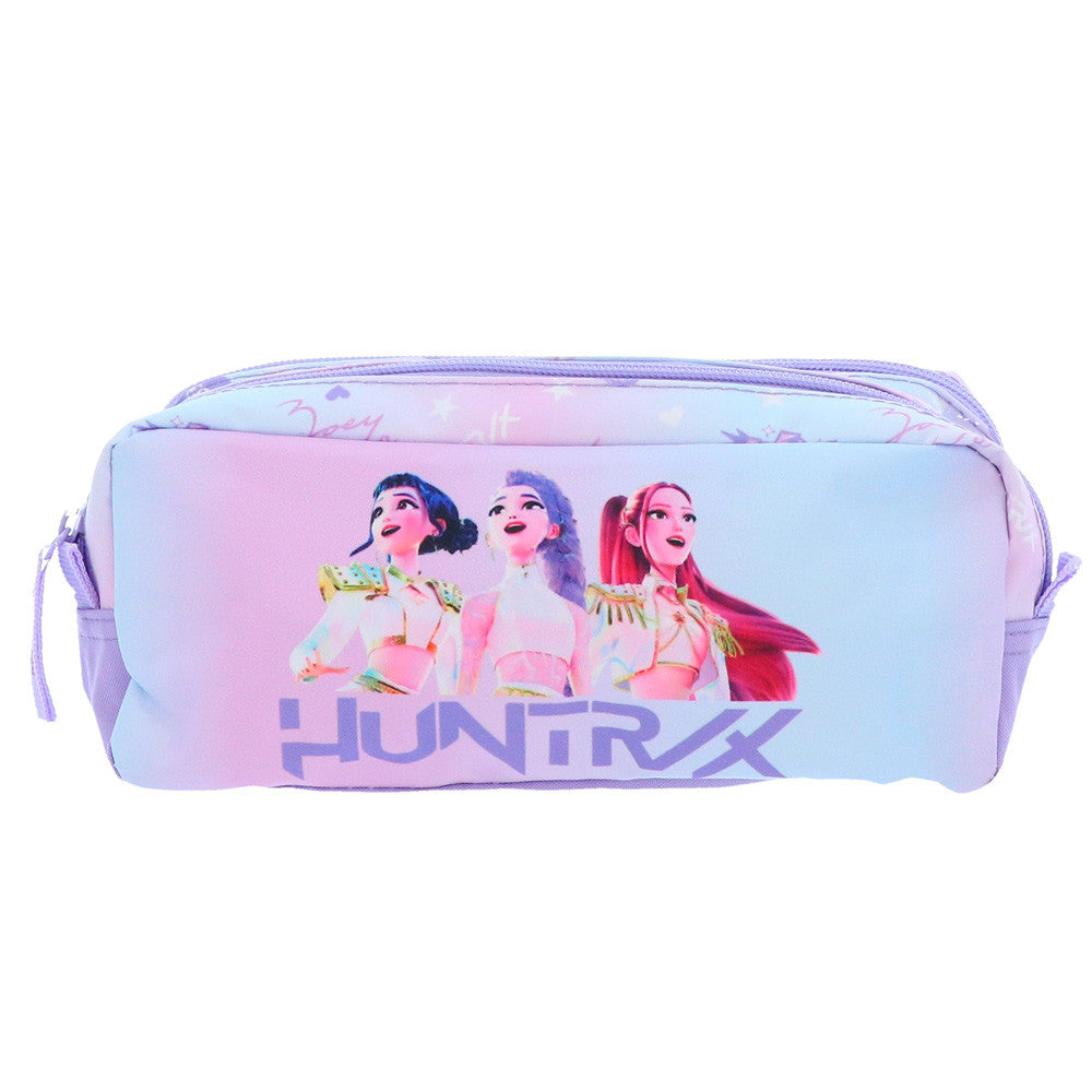 Netflix 2 Compartments Pencil Case 12 x 23 x 8cm - KPop Demon Hunters