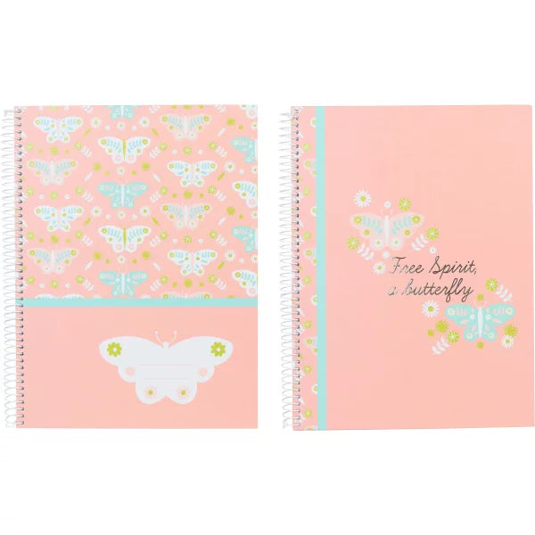 A5 Ancor B'log Butterflies Spiral Notebook x 1pc Assortment