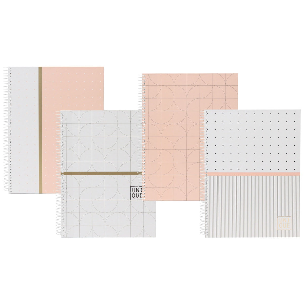 A4 Ancor Side-Spiral Lined Notebook 80pgs - Unique x 1pc Assortment