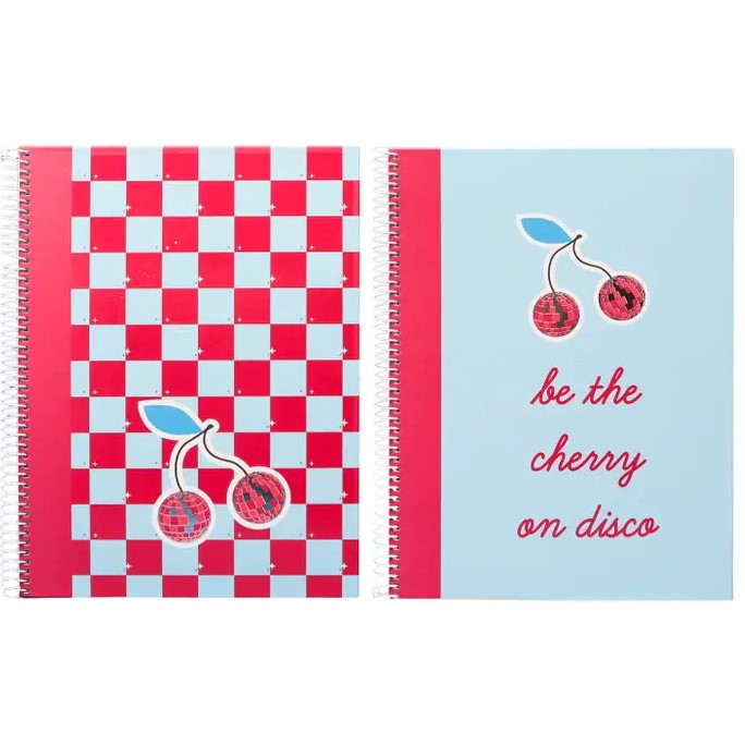 A4 Ancor B'log Spiral Notebook 80p 90g - Cherry Disco x 1pc Assortment