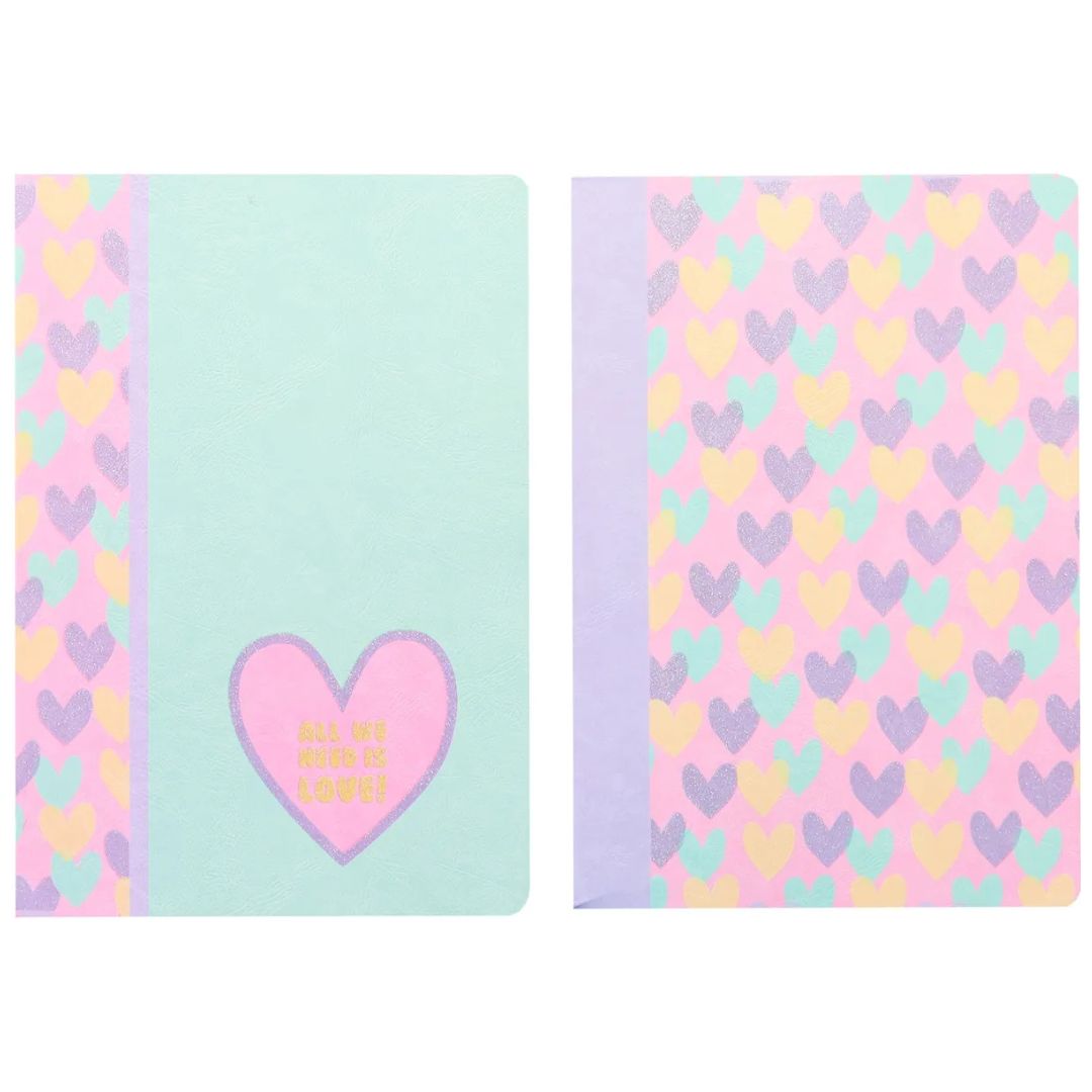 A5 Ancor B'log Notebook 48p 90g - Hearts x 1pc Assortment
