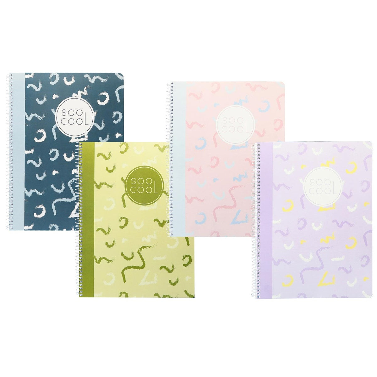 A5 Ancor Spiral Notebook 80p 70g - SooCool x 1pc Assortment