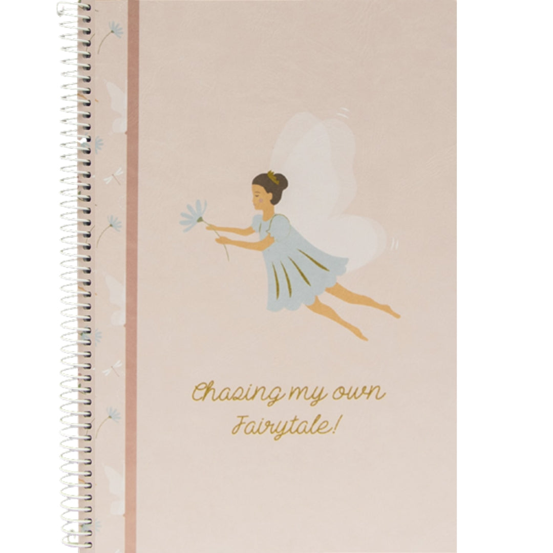 A4 Ancor Side-Spiral Lined Notebook 80pgs - Fairies - Tale