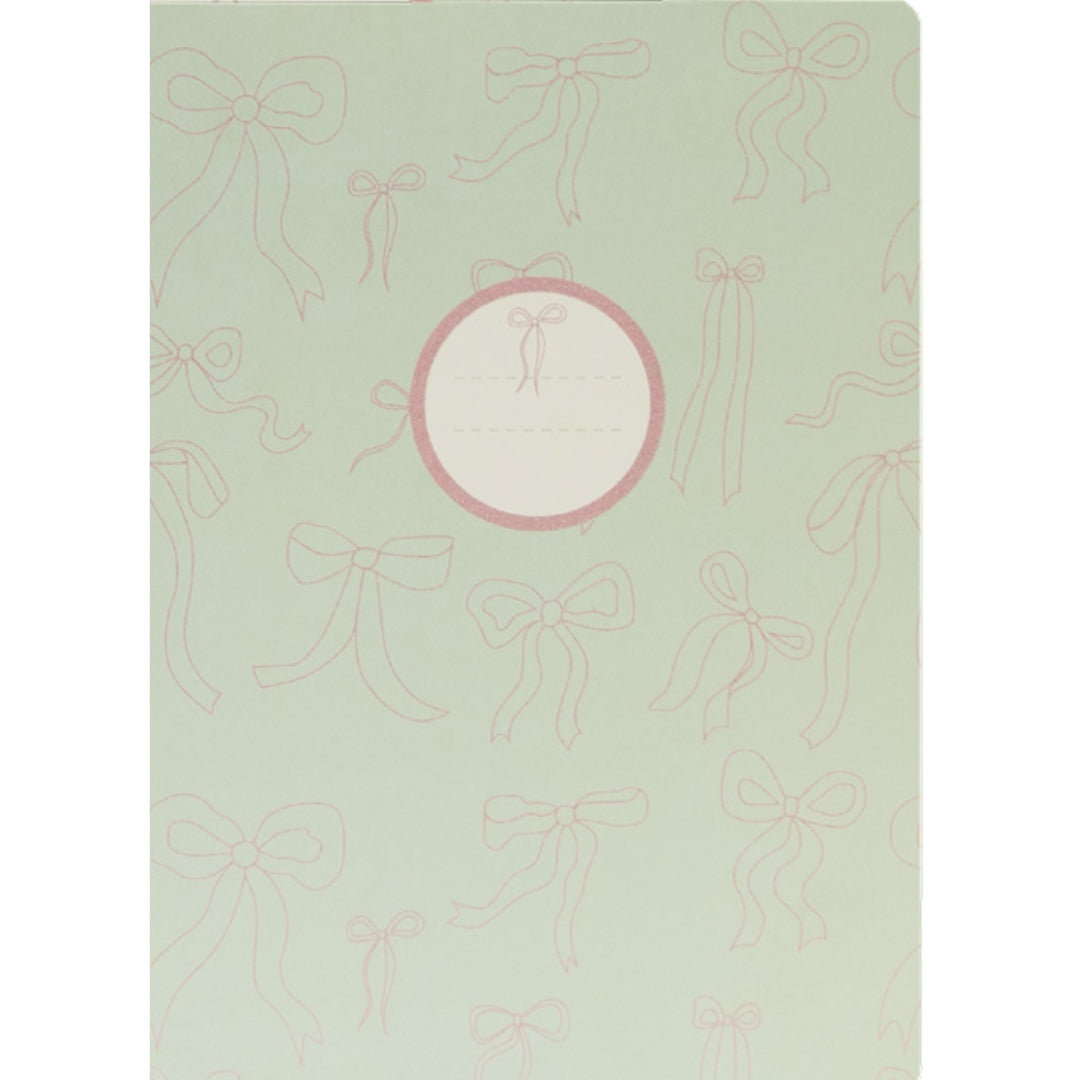 A4 Ancor Lined Notebook 48pgs - Laces - Green