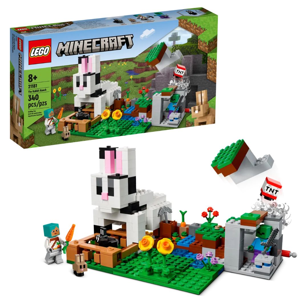 Lego Minecraft 21181- The Rabbit Ranch +8y