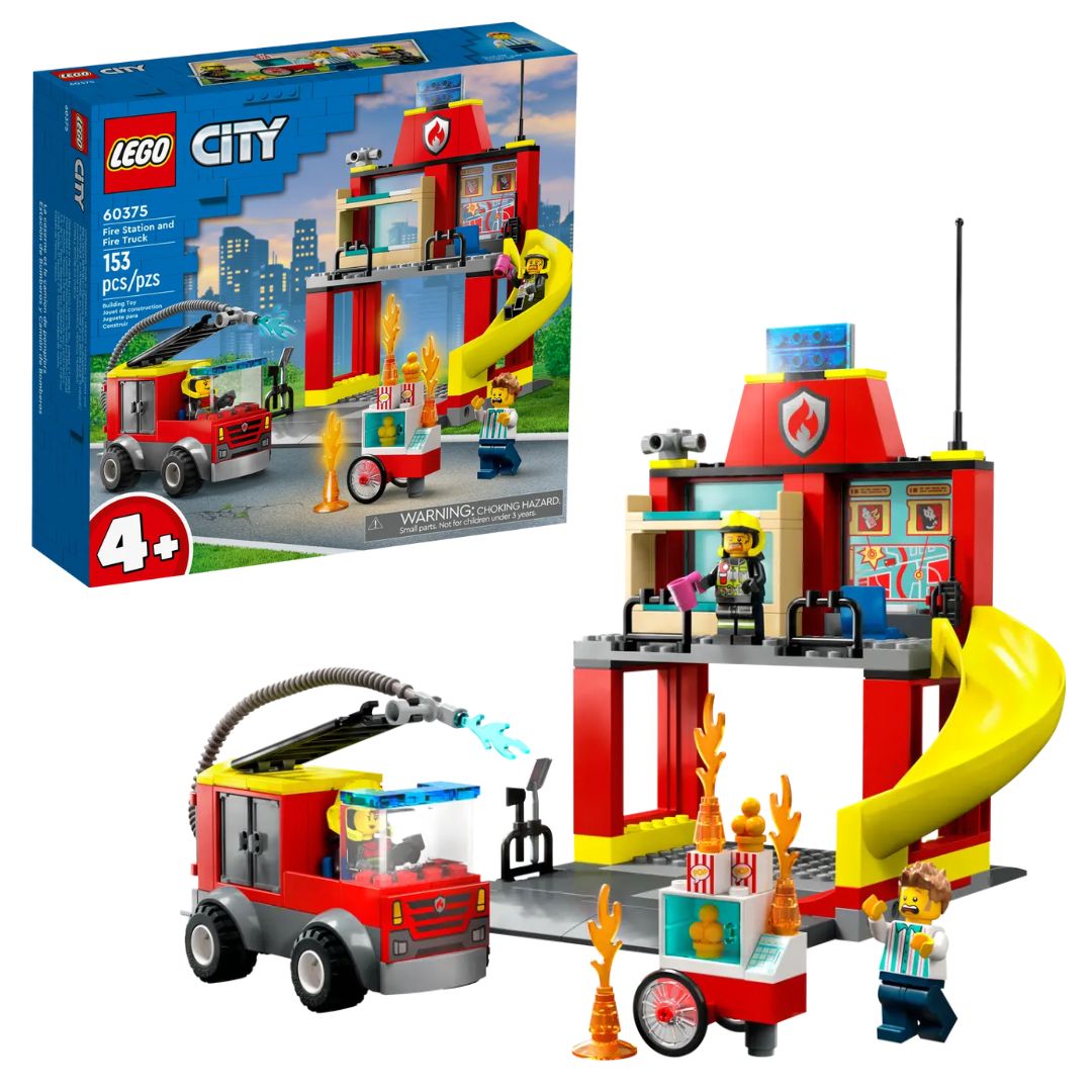 Lego City 60375 - Fire Station And Fire Truck +4y