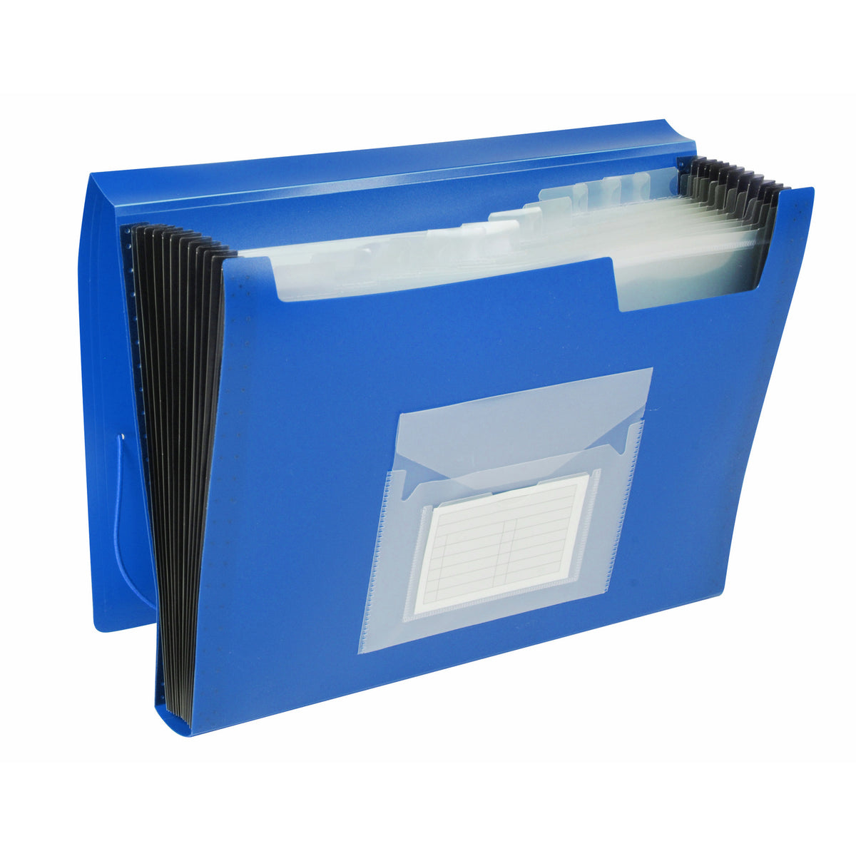 A4 Q-Connect Expanding File 13 Pockets - Opaque Blue