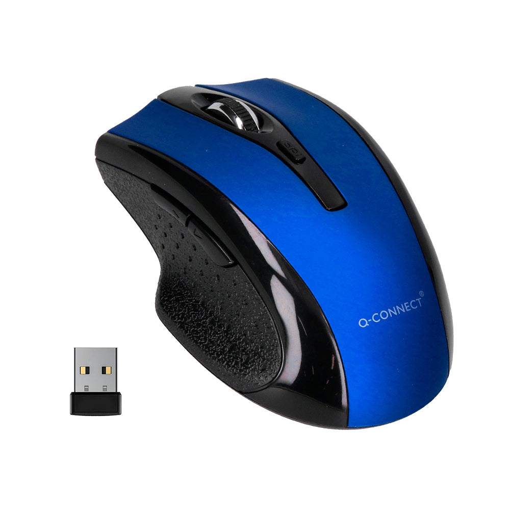 Q-Connect Wireless Optical Mouse - Blue
