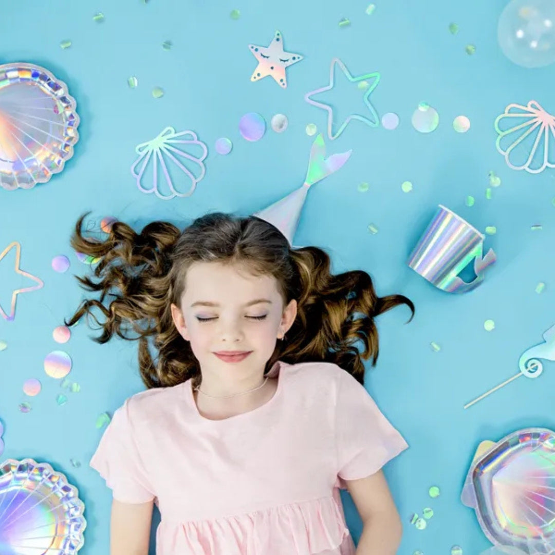 PartyDeco Party Hats A Pack Of 6pcs - Mermaid Party