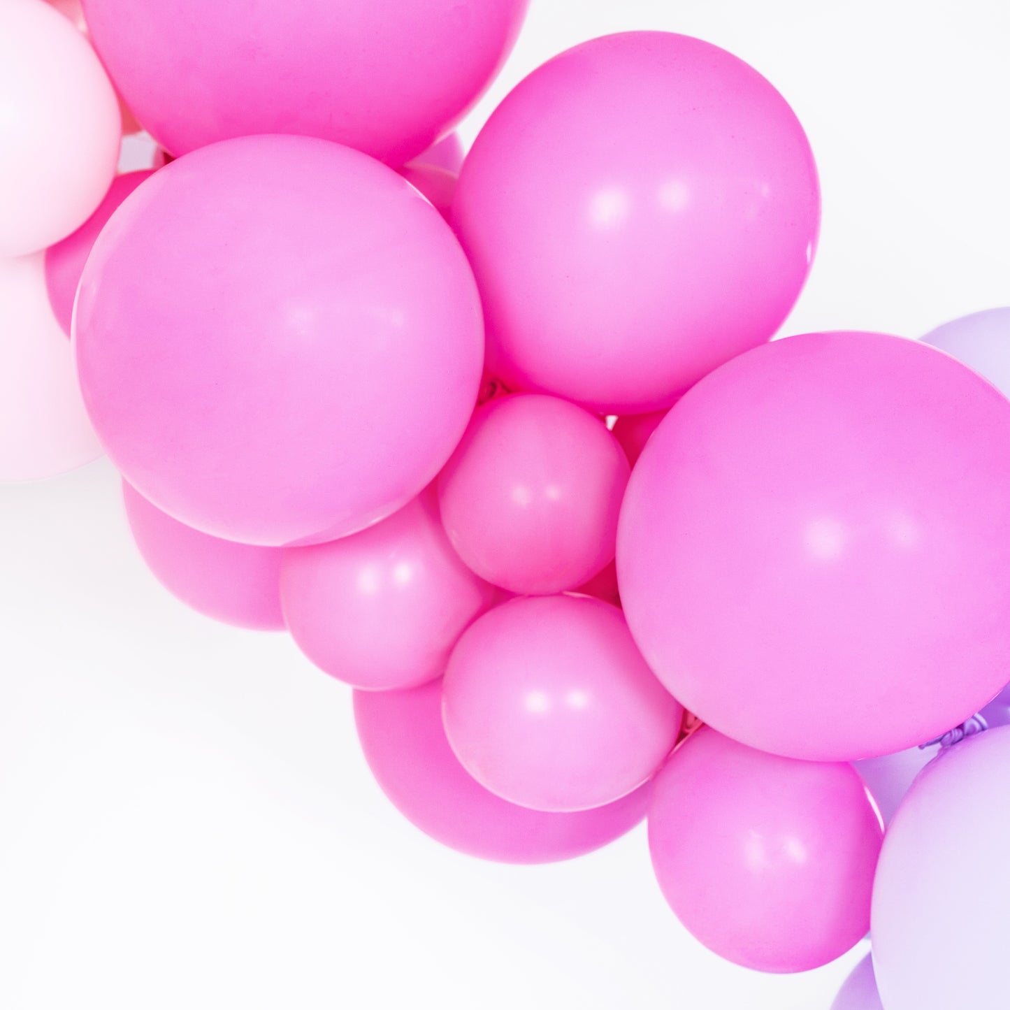 Helium Strong Balloons A Pack Of 100pcs 12cm - Pastel Fuchsia