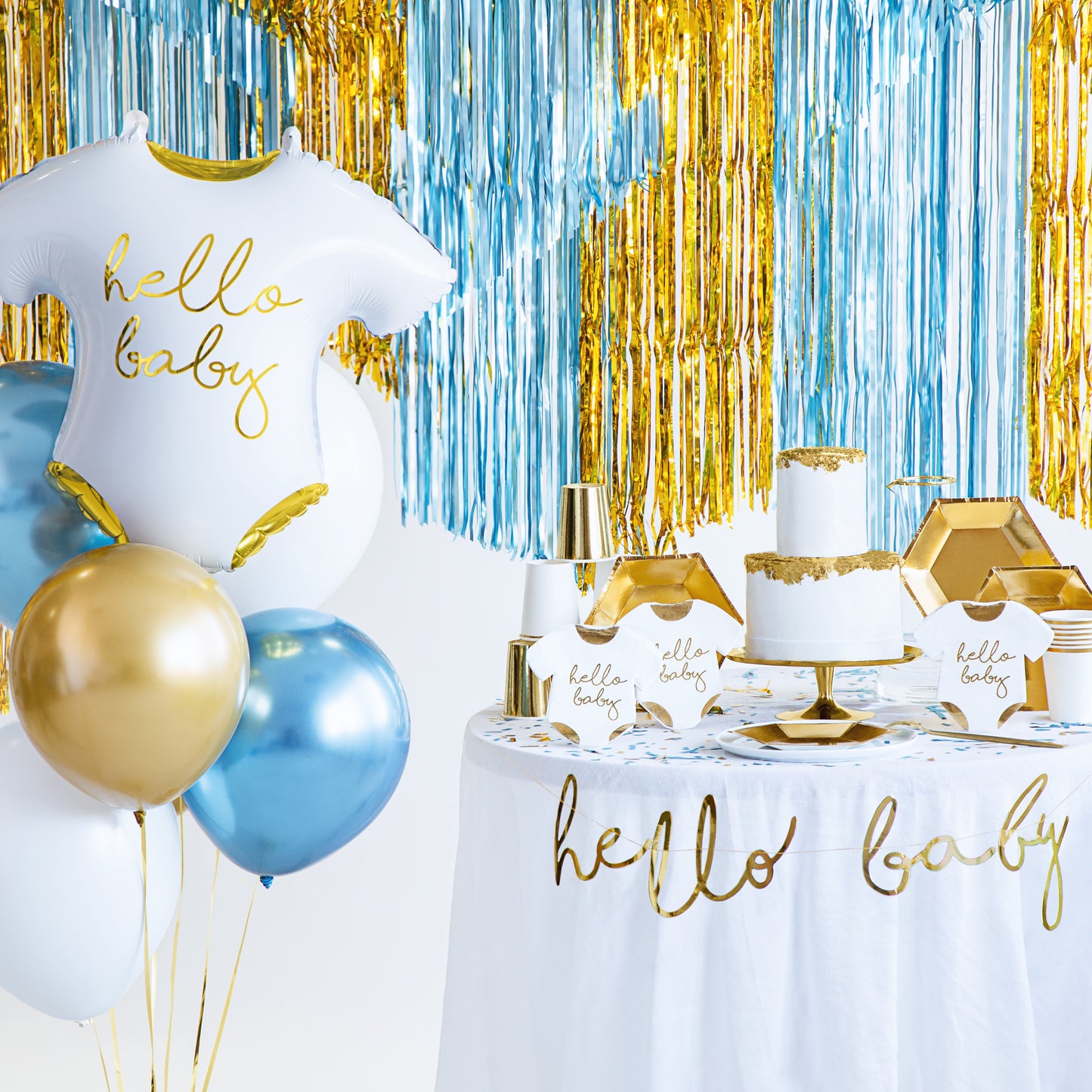 Helium Foil Balloon 50 x 45cm - Hello Baby