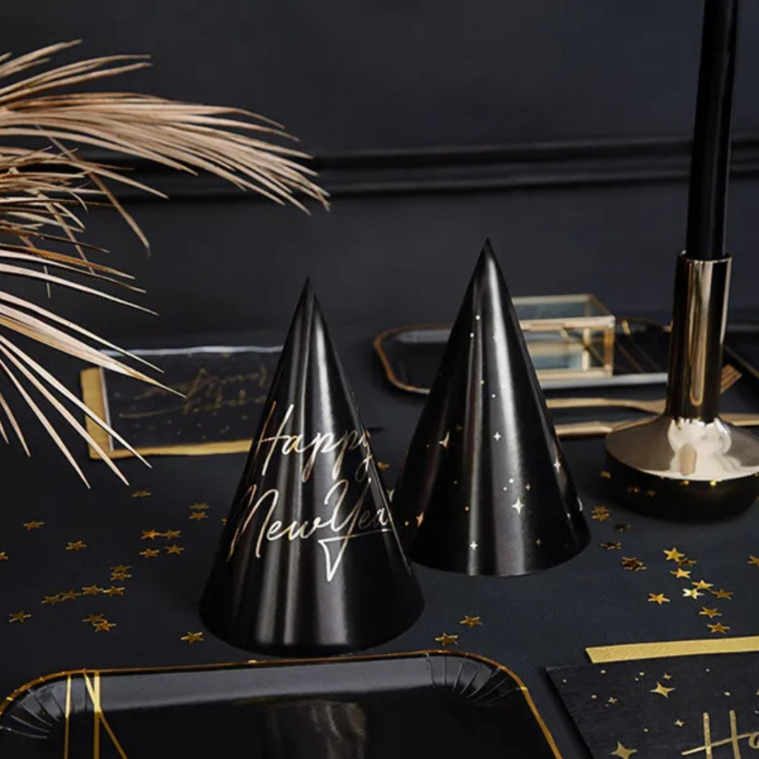 PartyDeco Party Hats A Pack Of 6pcs - Happy New Year