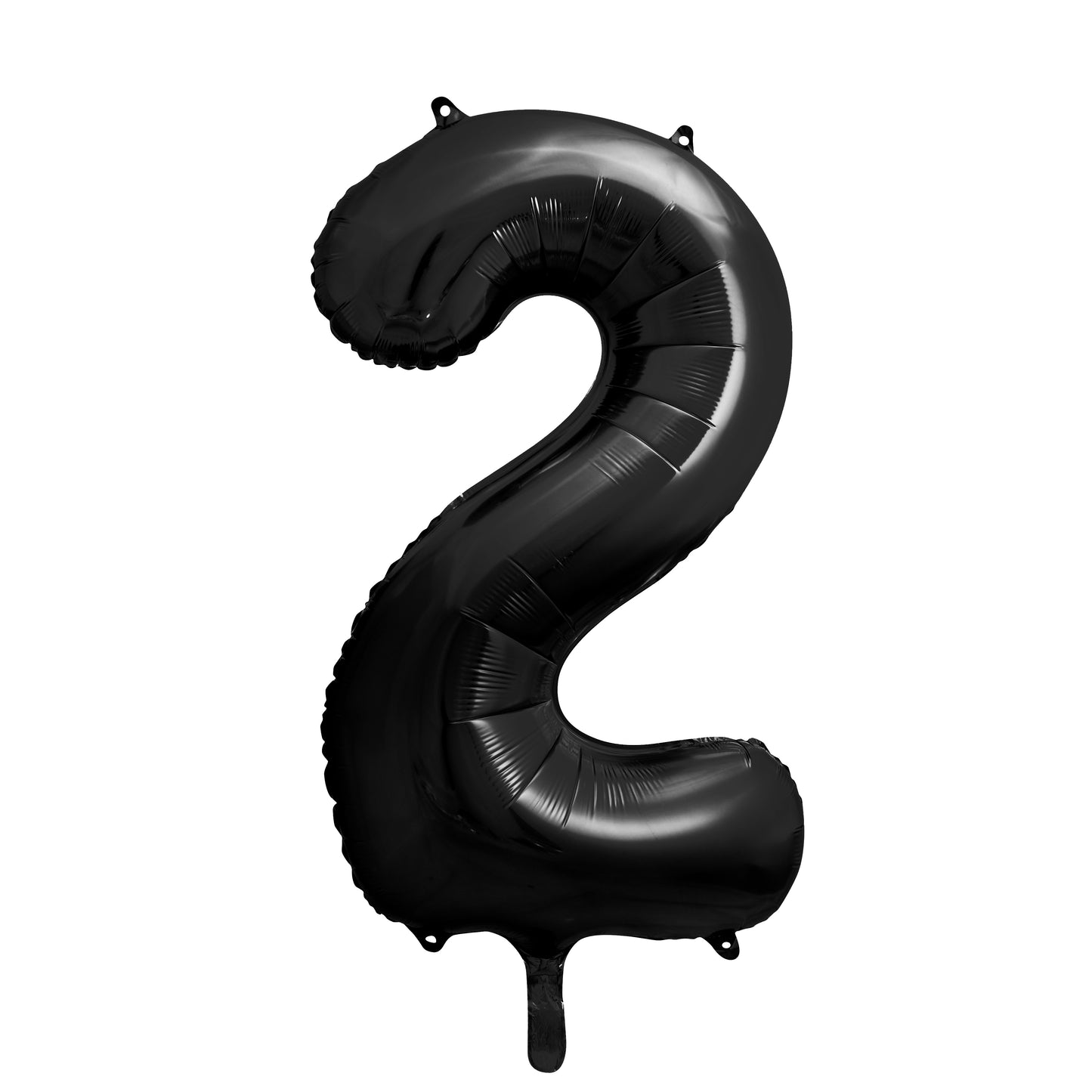 Party Deco Helium Foil Balloon 86cm - All Numbers! - Black