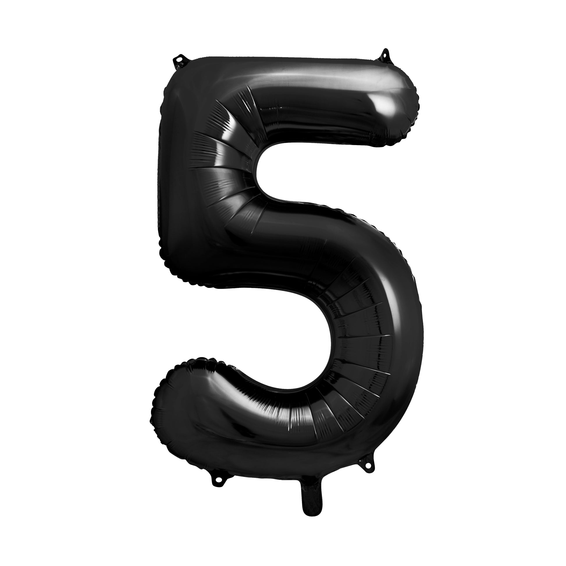 Party Deco Helium Foil Balloon 86cm - All Numbers! - Black