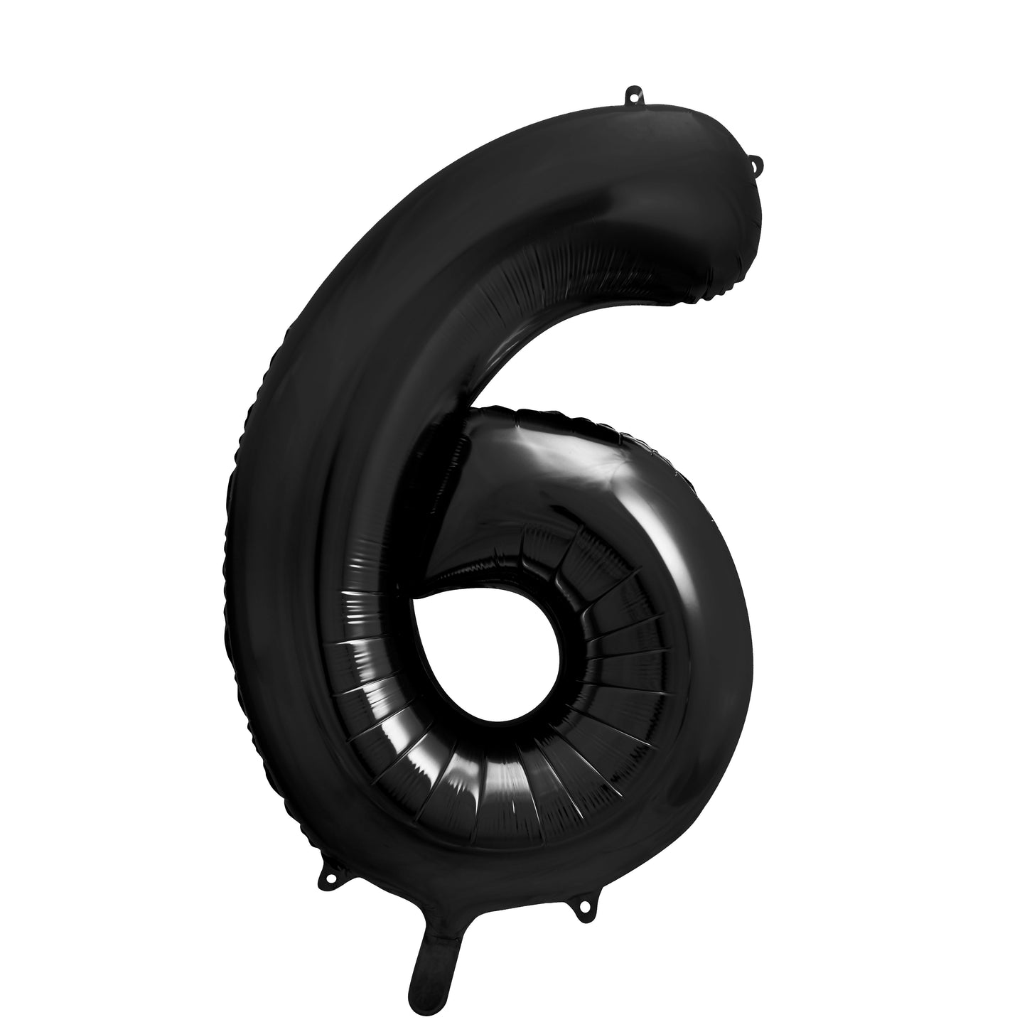 Party Deco Helium Foil Balloon 86cm - All Numbers! - Black