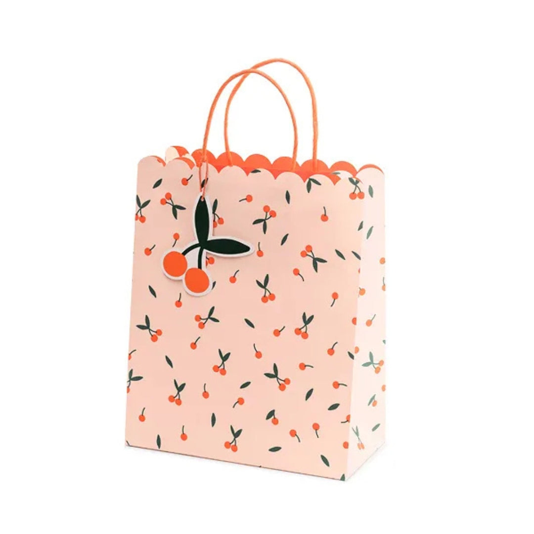 PartyDeco Gift Bag Medium 32 x 26cm - Cherries