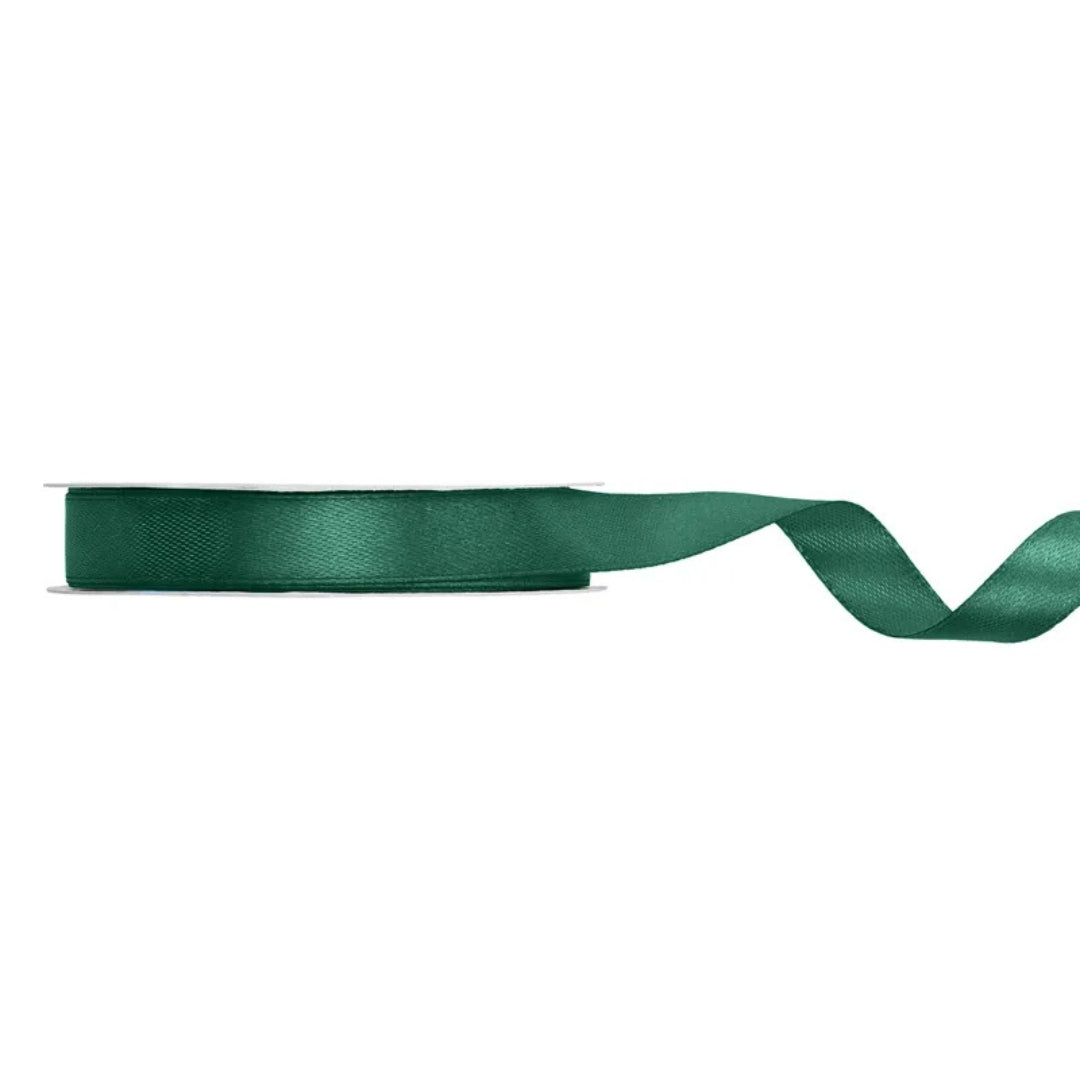 PartyDeco Satin Ribbon Roll 12mm x 25m - Bottle Green