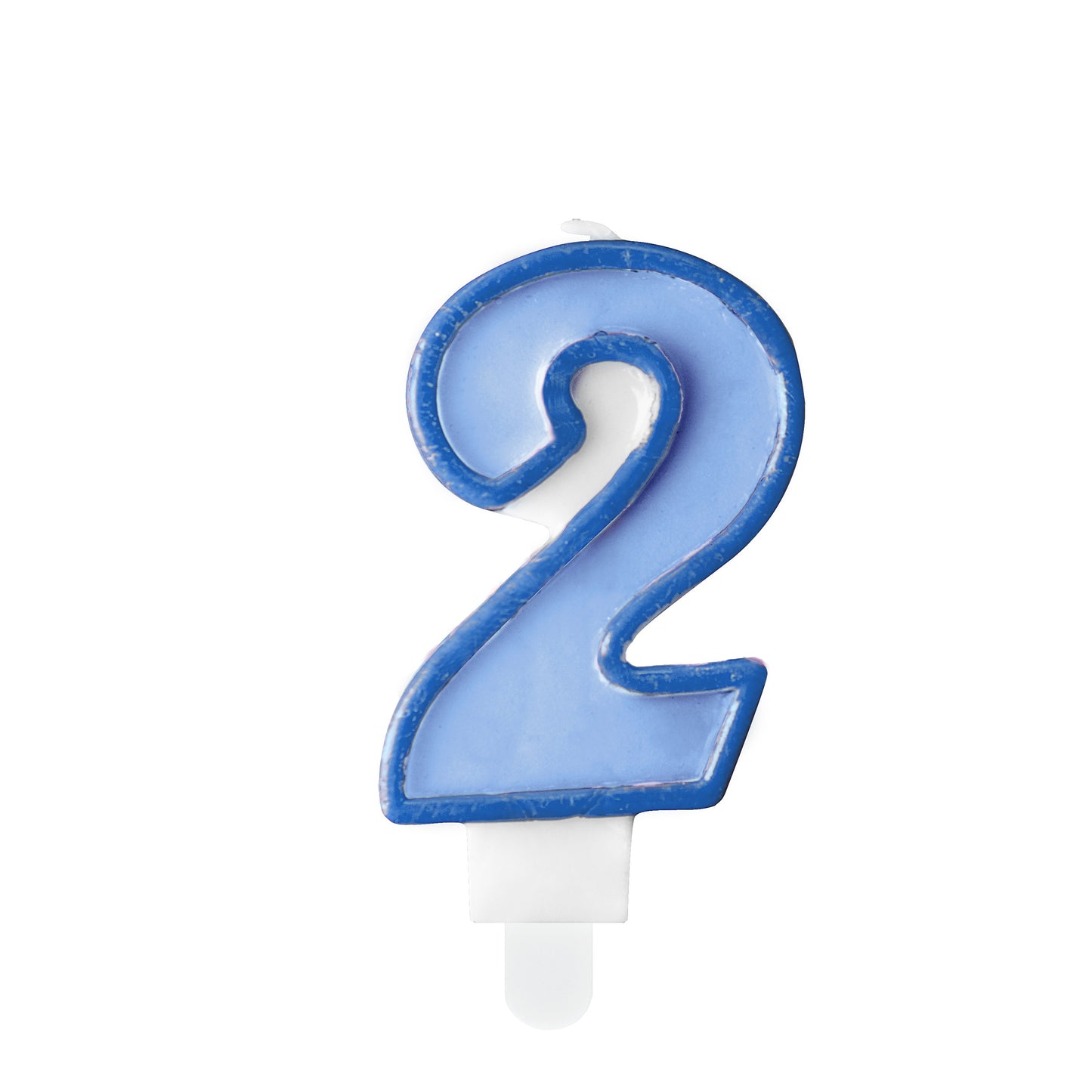 Number Candle 7cm Blue - 2