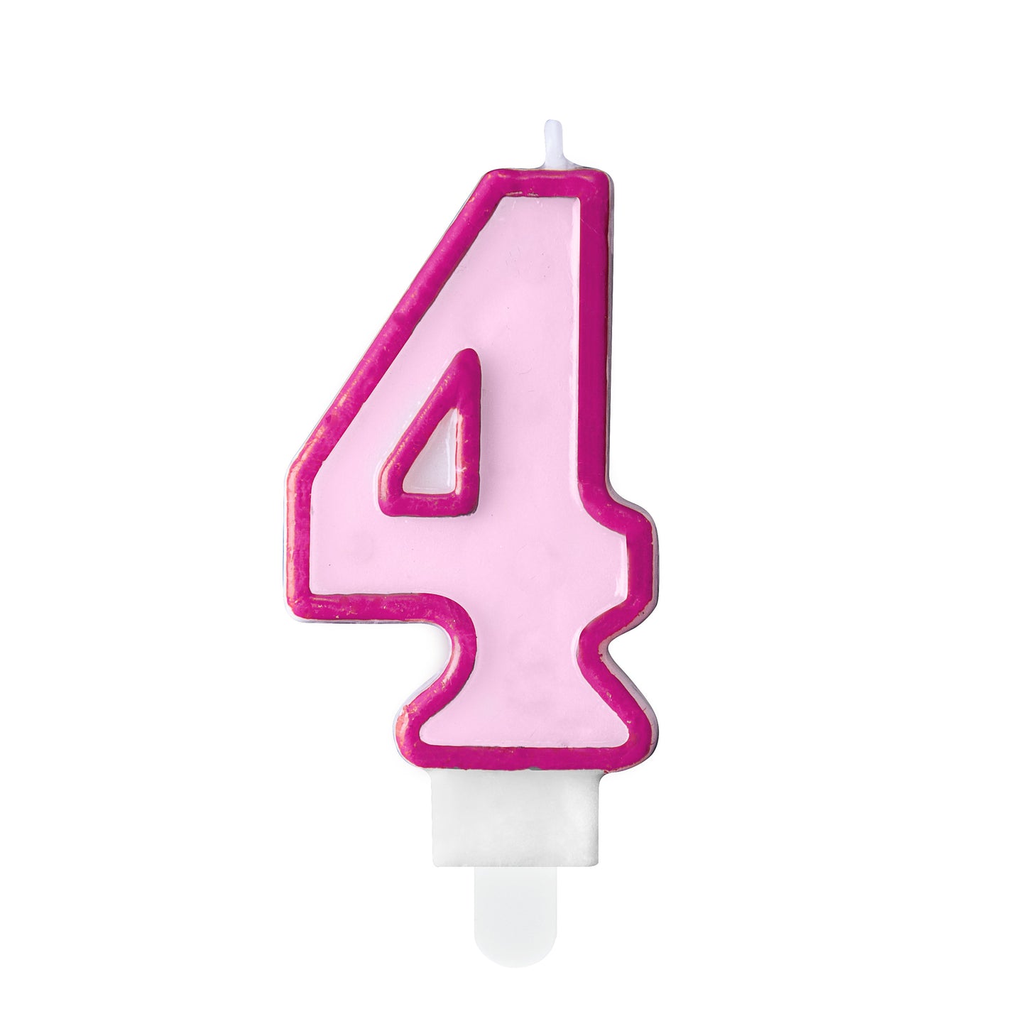 Number Candle 7cm Pink - 4