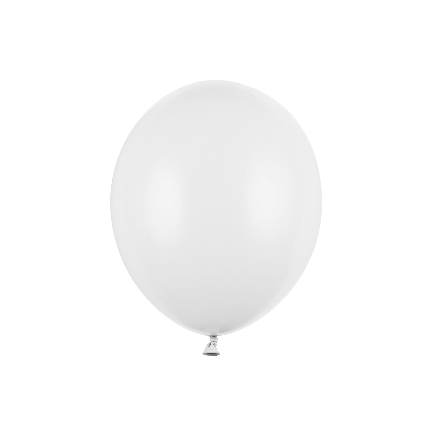 Helium Strong Balloons A Pack Of 100pcs 12cm - Pastel Pure White