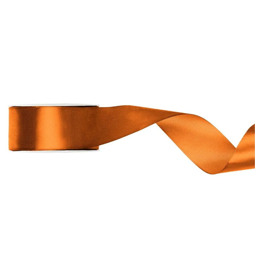 PartyDeco Satin Ribbon Roll 38mm x 25m - Rusty