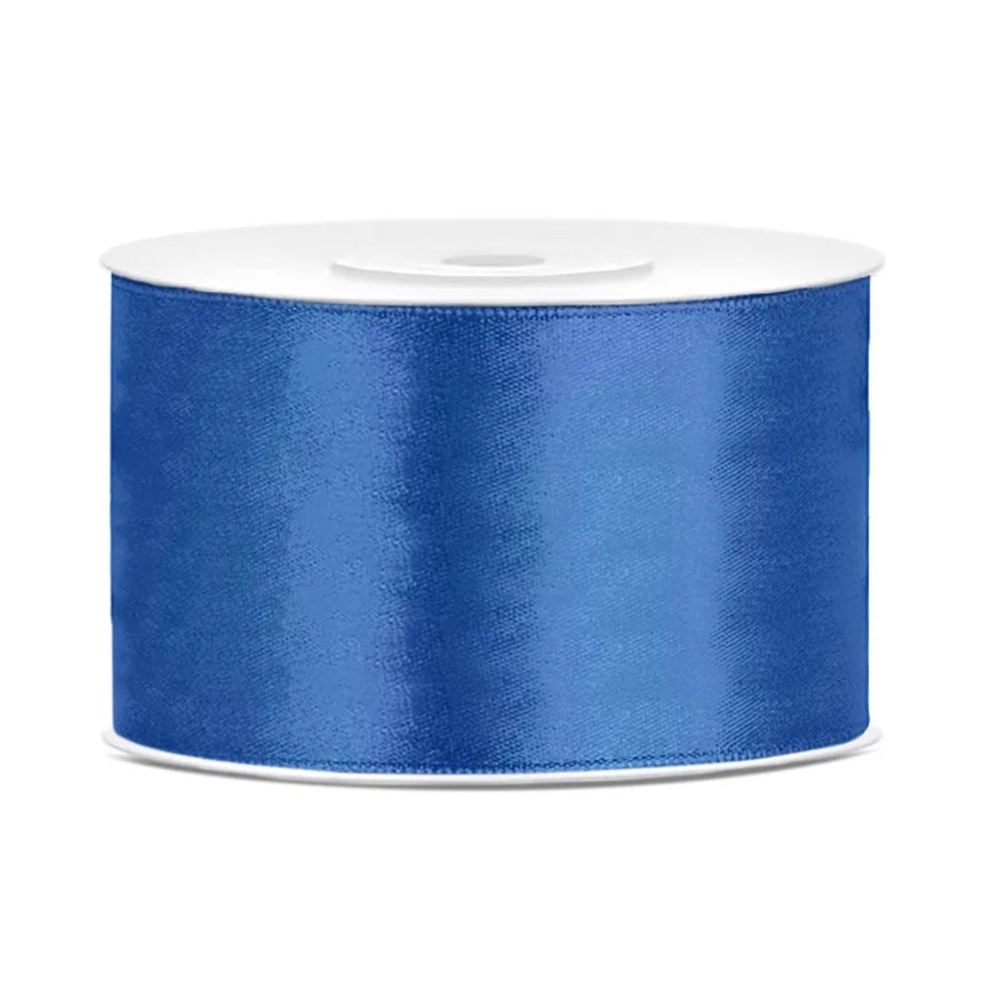 PartyDeco Satin Ribbon Roll 38mm x 25m - Royal Blue