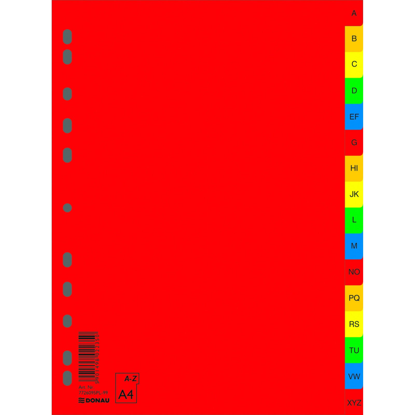 A4 Donau Plastic Dividers AZ By 16pcs