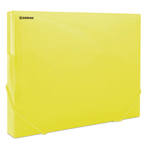 Donau Plastic Box File With Rubber Band 30 mm - Various Colours