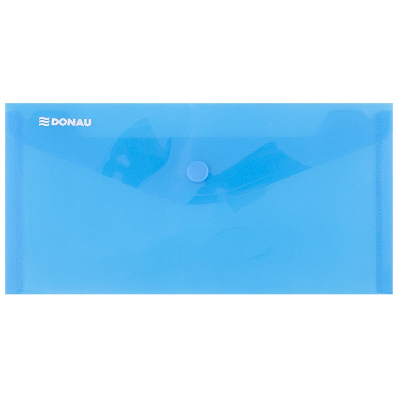 DL Donau Envelope Button Folder - Blue