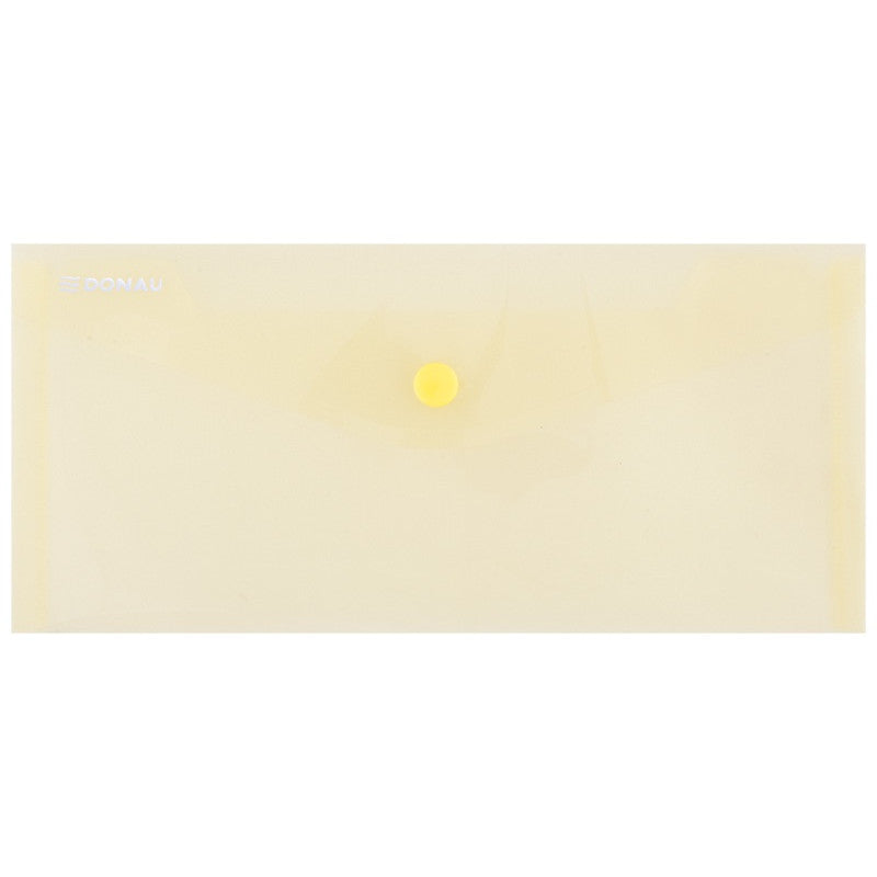 DL Donau Envelope Button Folder - Yellow
