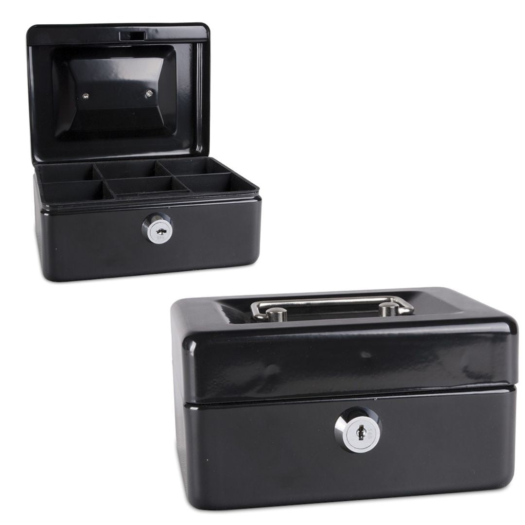 Donau Cash Box Black 90 x 200 x 160mm