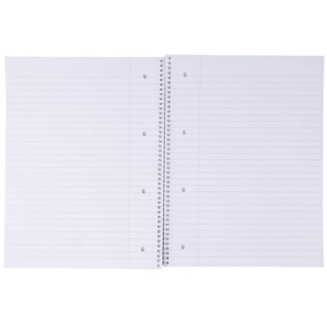 A4 Office Products Side-Spiral Lined Notebook 80pgs