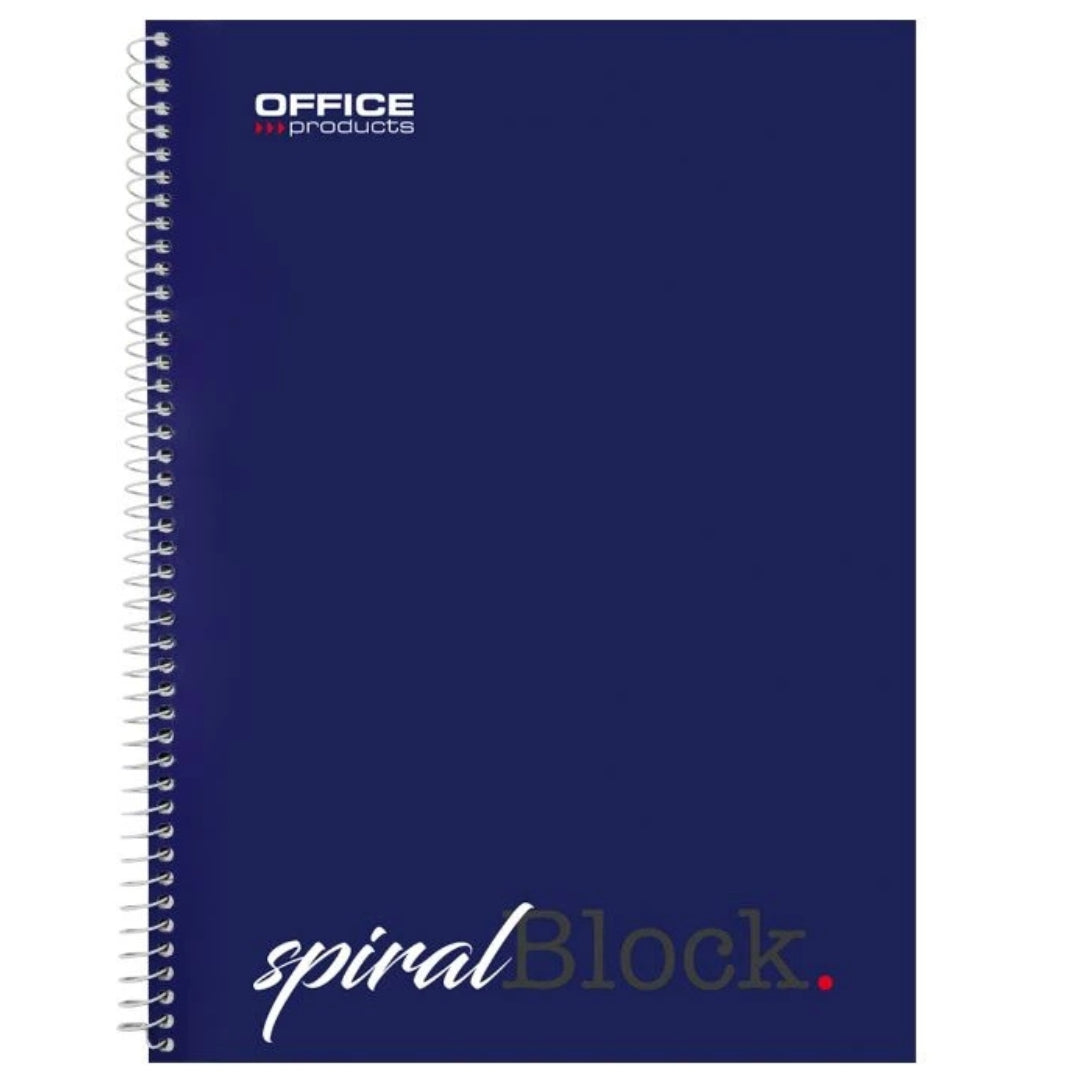 A5 Office Products Side-Spiral Lined Notebook 80pgs
