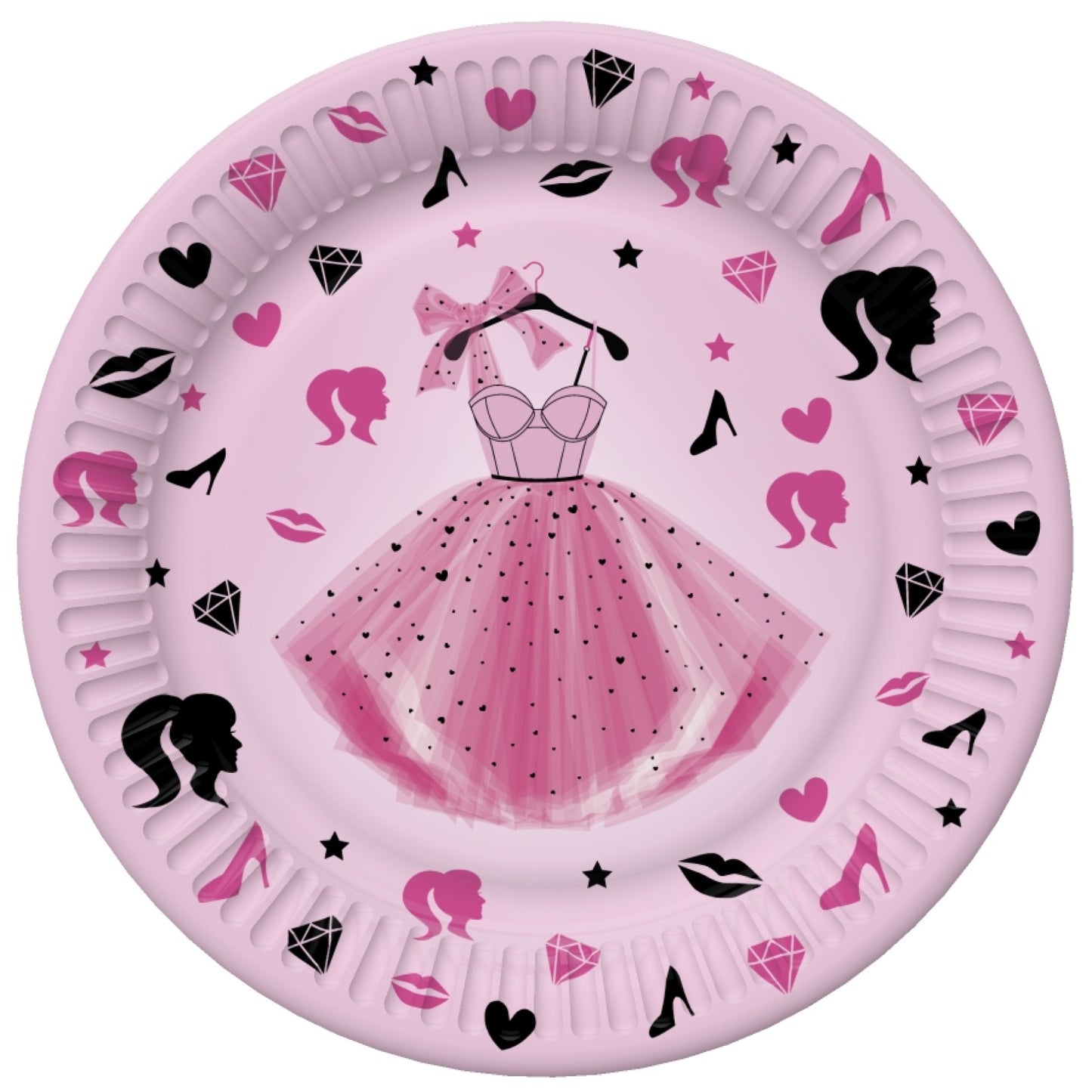 Daisy Paper Plates 22.7cm A Pack Of 8pcs - Barbie