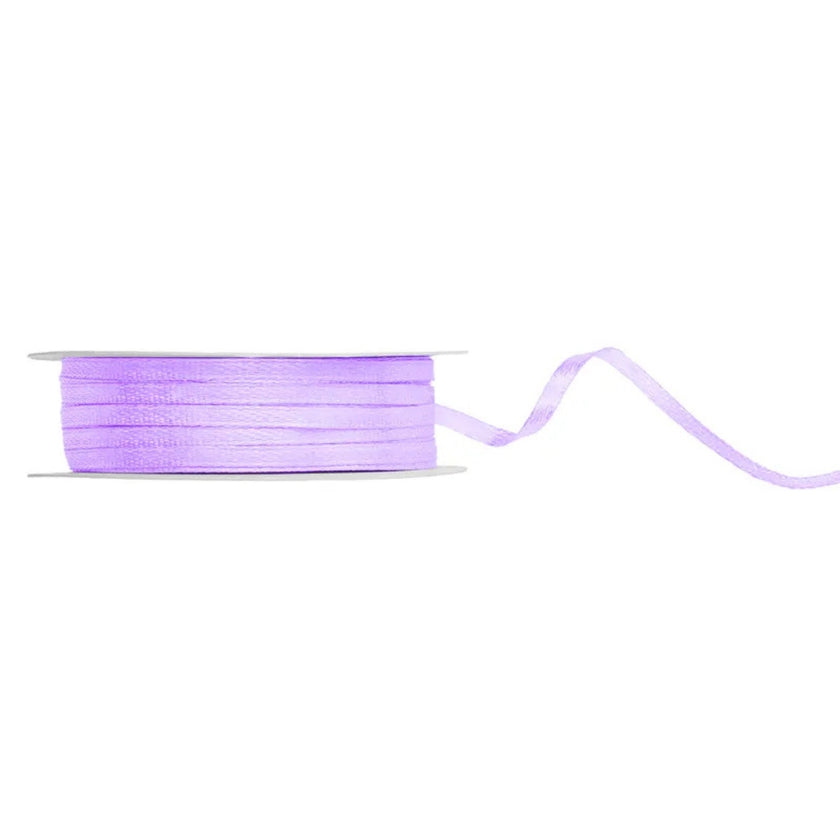 PartyDeco Satin Ribbon Roll 3mm x 50m - Lavender