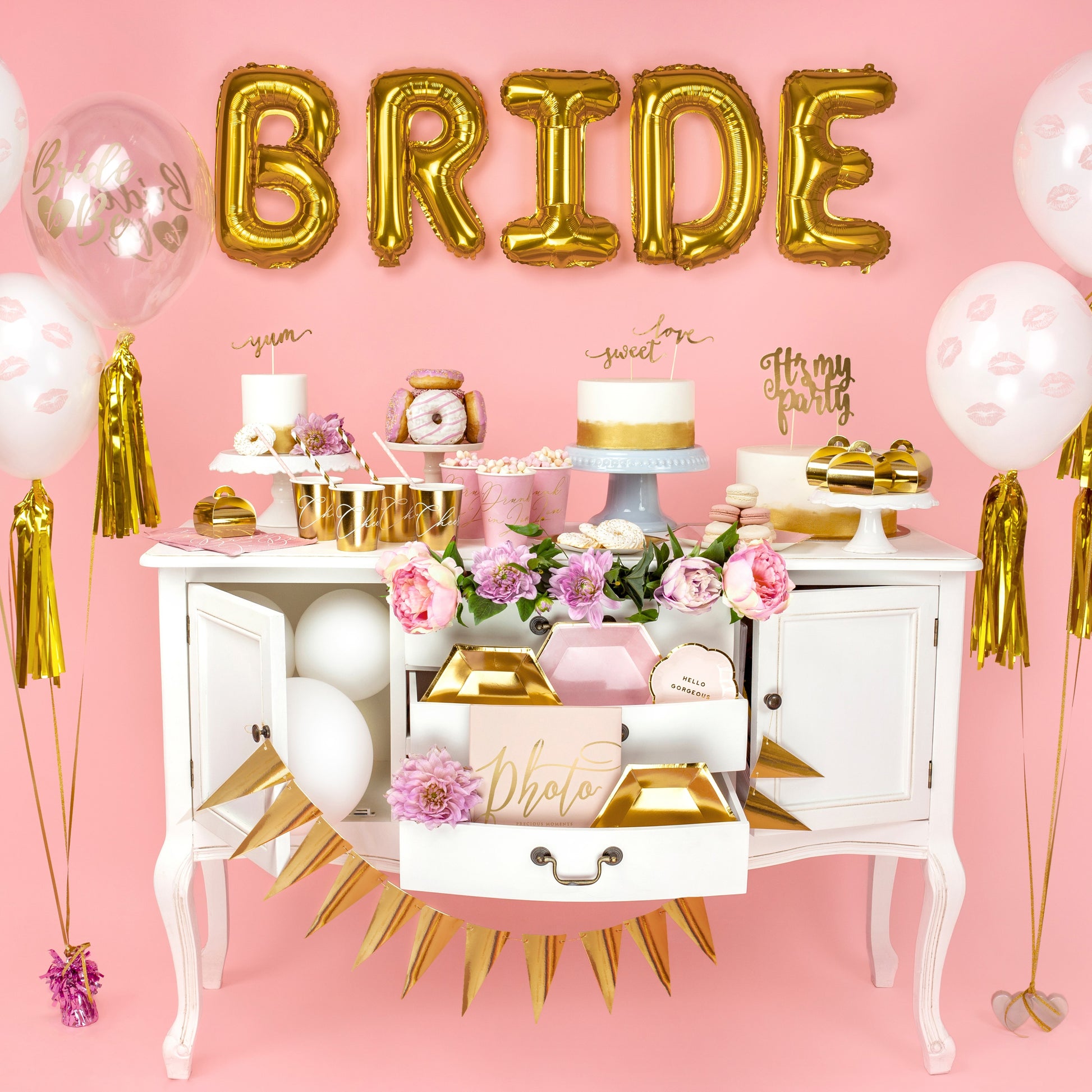 Party Deco Balloon Weight - Pink