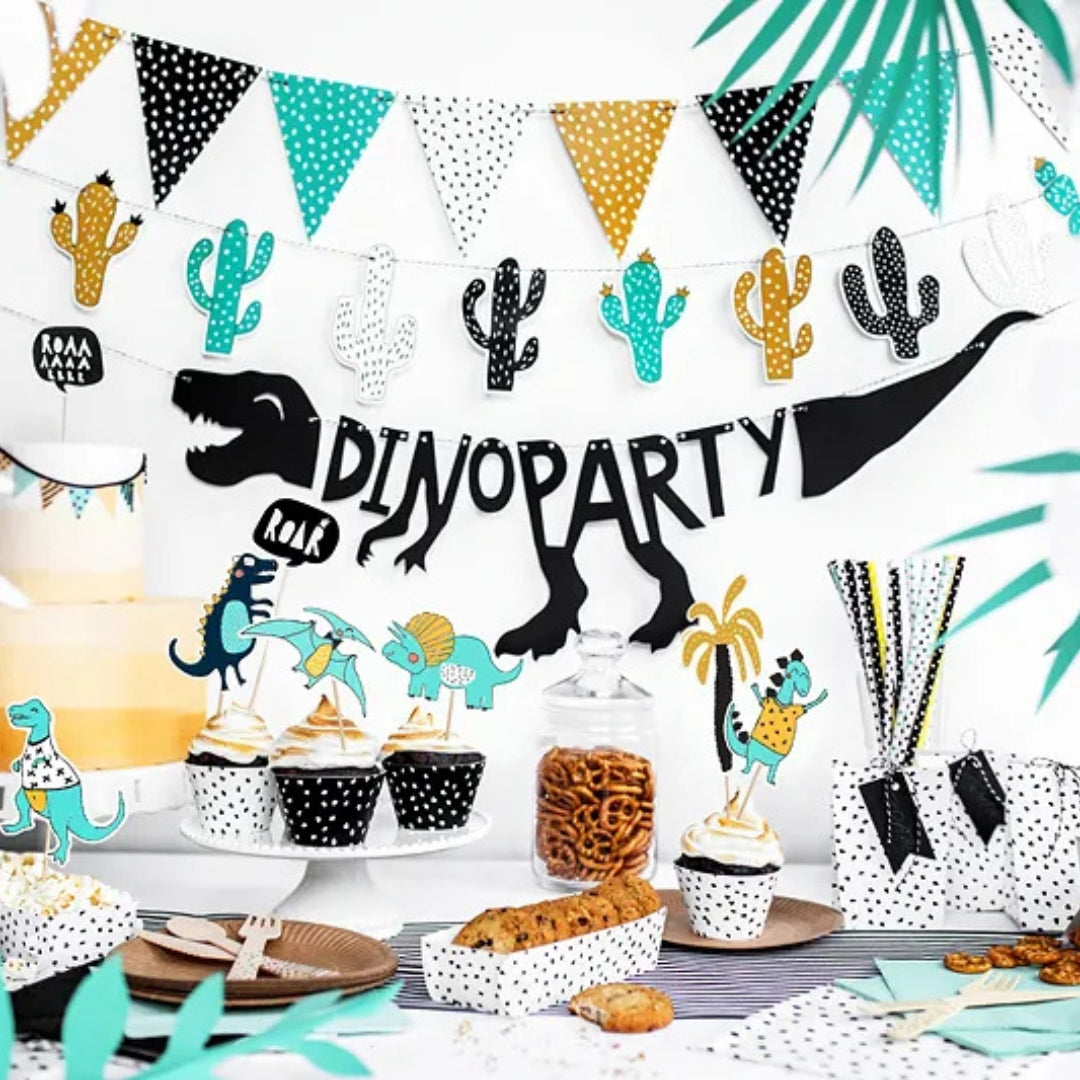 Party Deco Banner 20 x 90cm - Dino