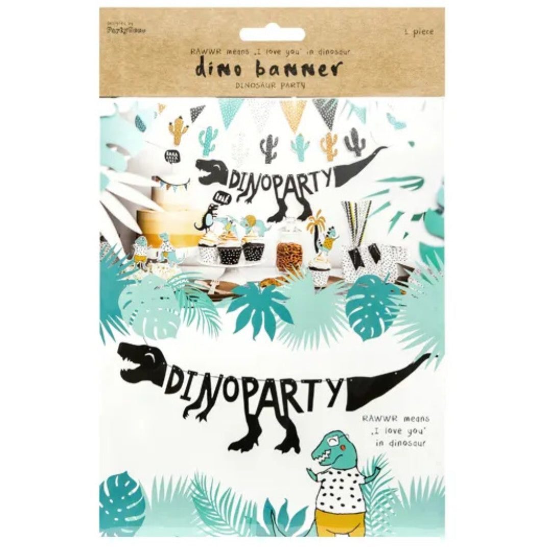 Party Deco Banner 20 x 90cm - Dino