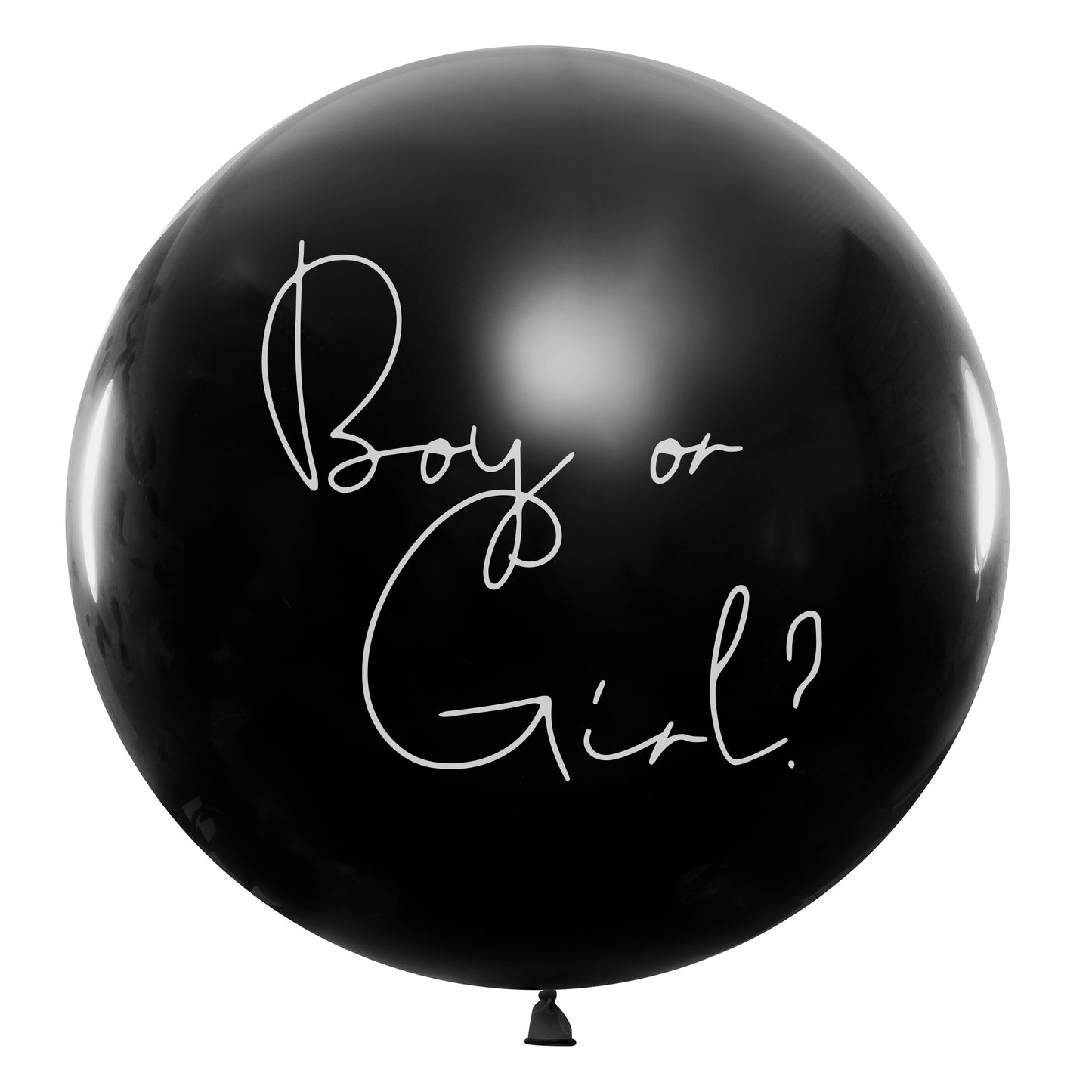 Helium Gender Reveal Giant Balloon 1m - Boy Or Girl - Blue