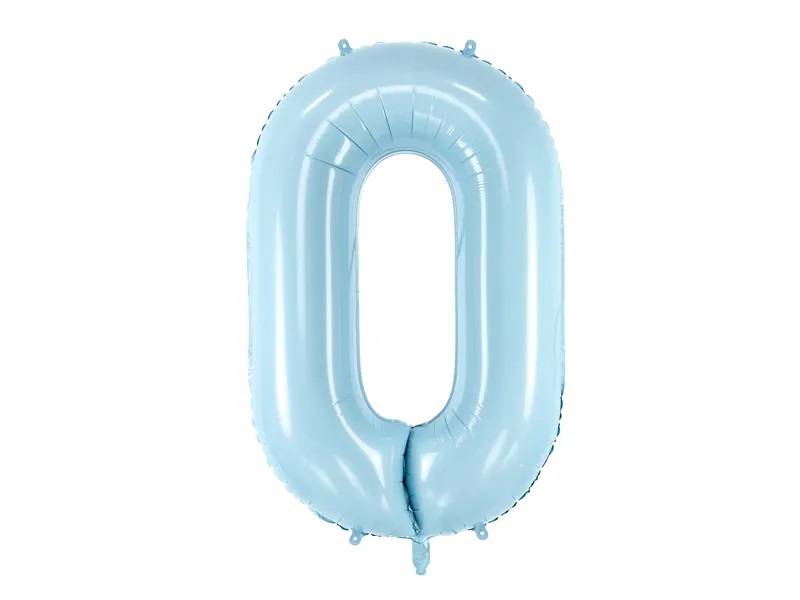 Foil Balloon 0 Baby Blue