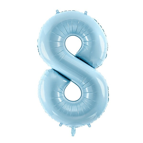 Foil Balloon 8 Baby Blue