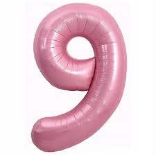 Foil Balloon 9 Baby Pink