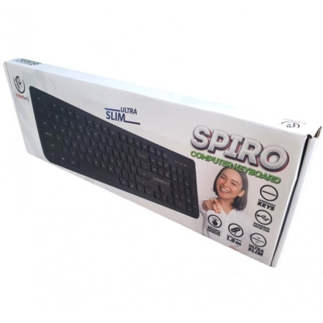 USB Ultra Slim Spiro Computer Keyboard